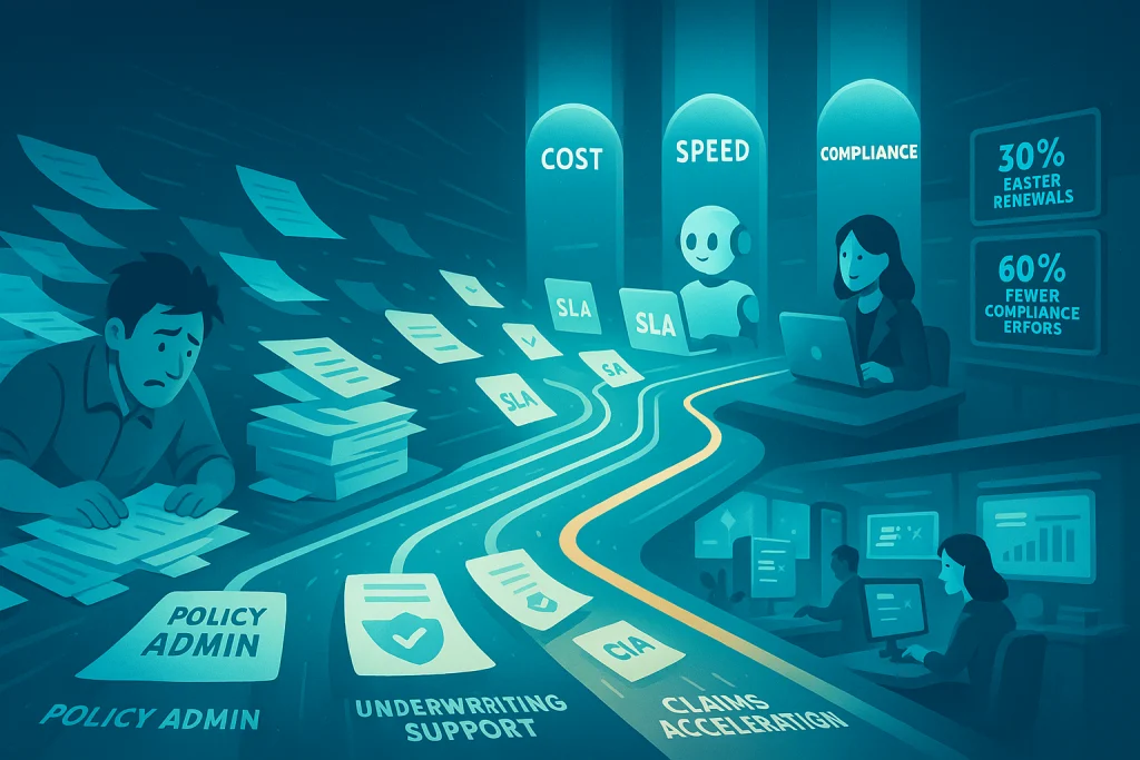 Dynamic workflow lanes powered by an insurance BPO provider in 2025