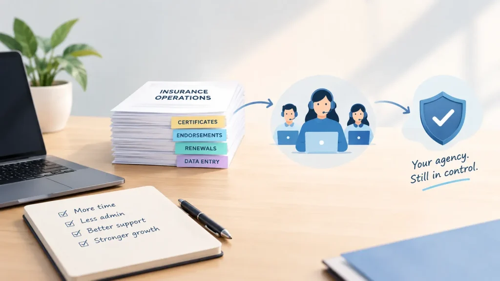 Insurance outsource support
